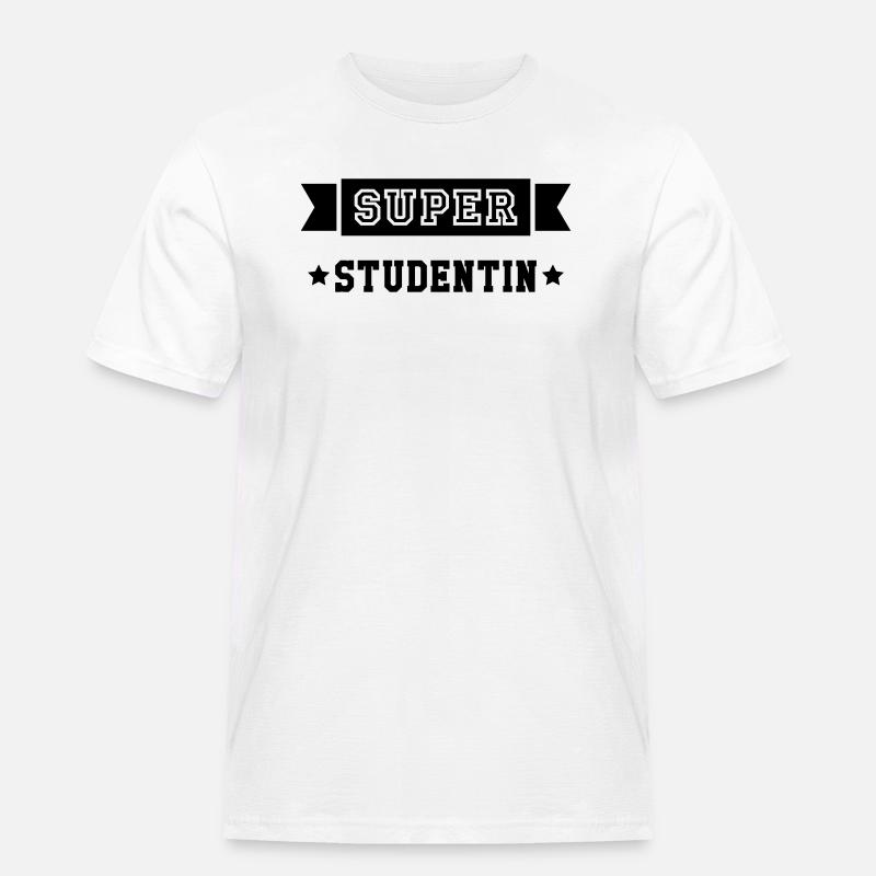 Student Studentin Studien Studenten Universität - Männer Workwear T-Shirt - Weiß
