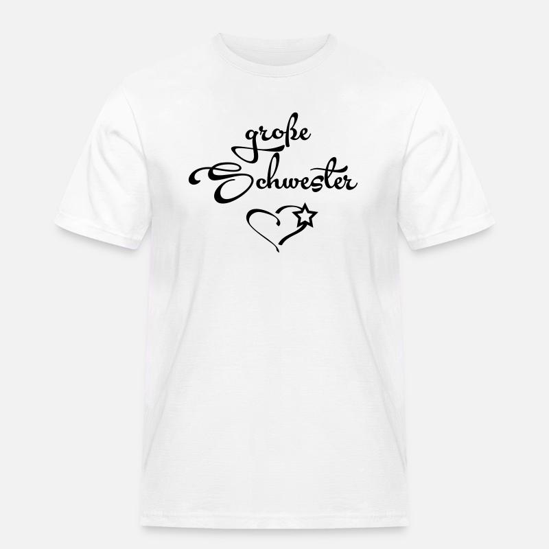 Große Schwester - Männer Workwear T-Shirt - Weiß