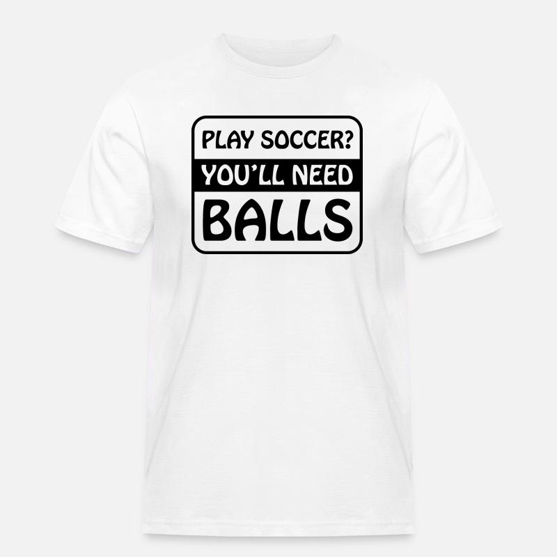 Fußball Soccer - Männer Workwear T-Shirt - Weiß