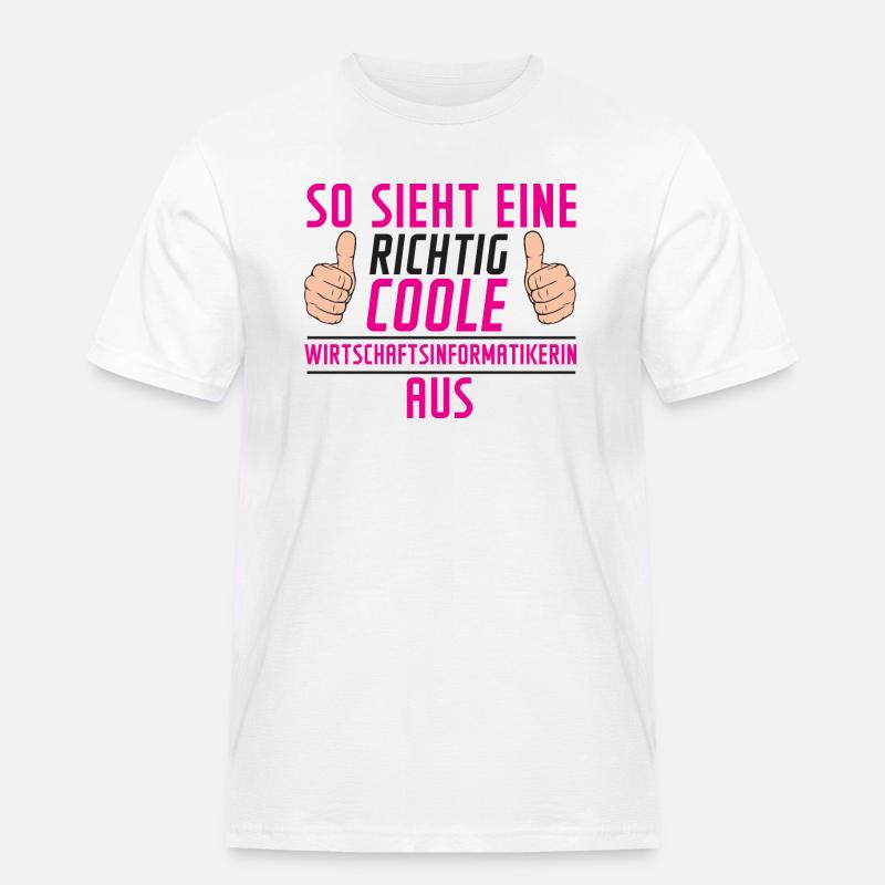 Wirtschaftsinformatikerin | Wirtschaft Informatik - Männer Workwear T-Shirt - Weiß