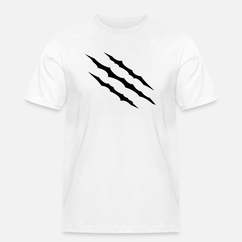 Scratches - Men's Workwear T-Shirt - white