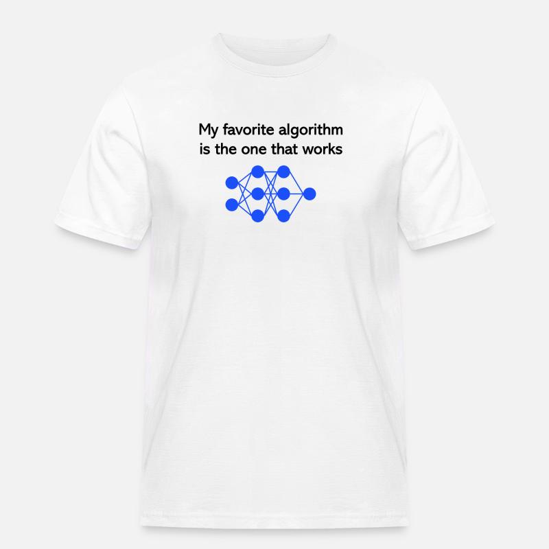 Favorite algorithm - Männer Workwear T-Shirt - Weiß