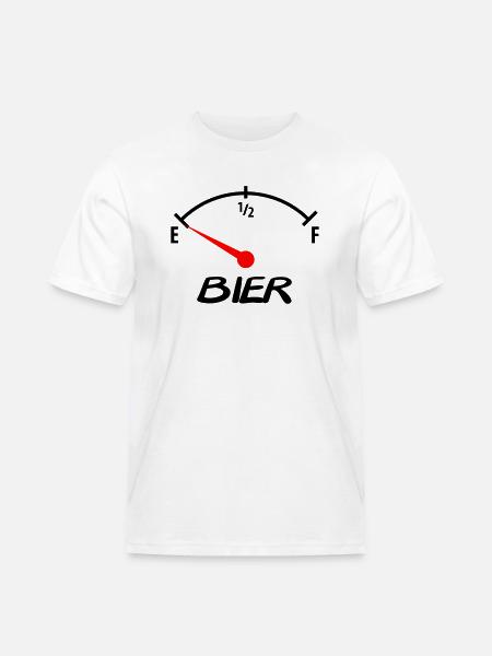 bier - Männer Workwear T-Shirt - Weiß