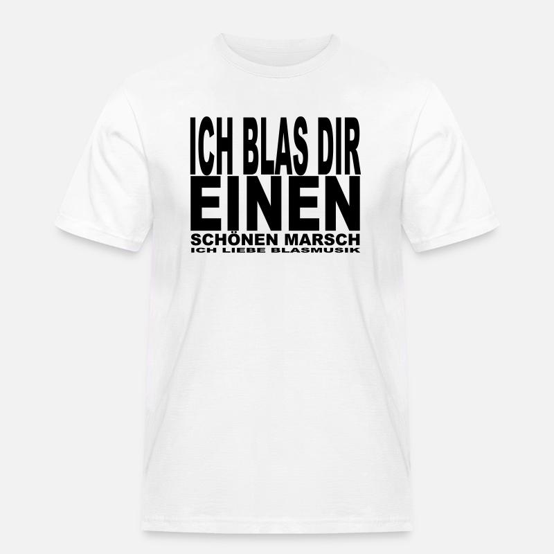 Ich blas dir einen - Männer Workwear T-Shirt - Weiß