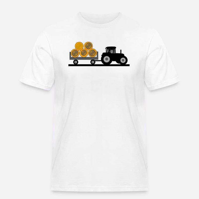 Traktor - Männer Workwear T-Shirt - Weiß