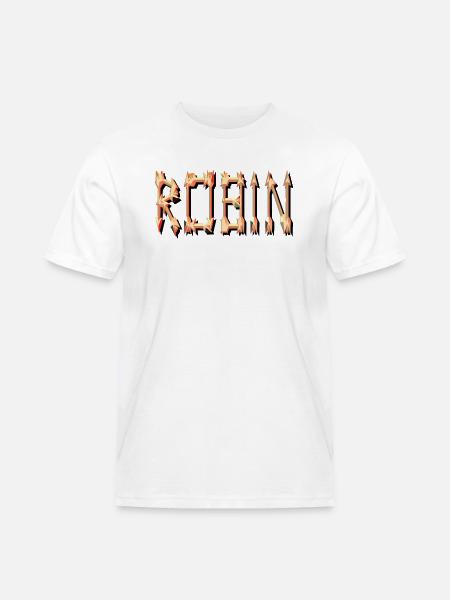 robin2 - Männer Workwear T-Shirt - Weiß