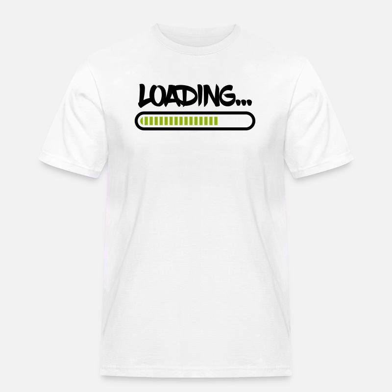 loading - Männer Workwear T-Shirt - Weiß