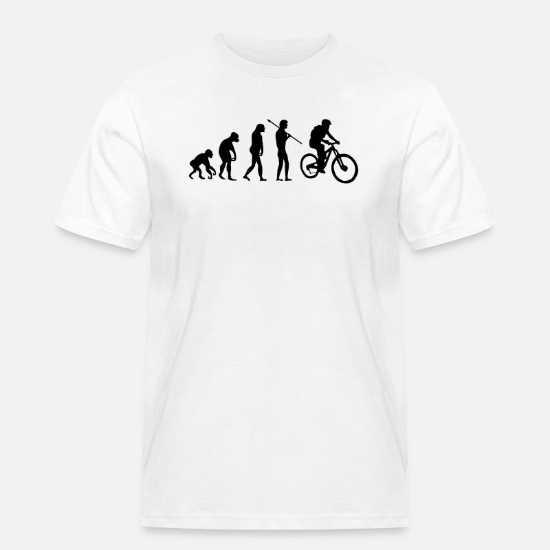 Biker Evolution - Men's Workwear T-Shirt - white