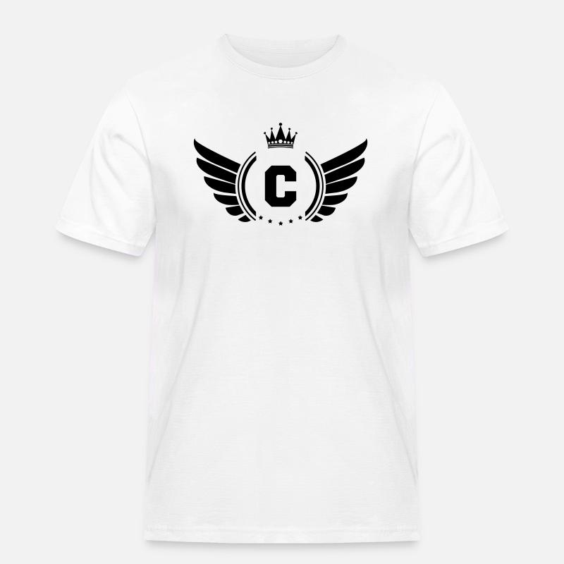 wappen C - Männer Workwear T-Shirt - Weiß