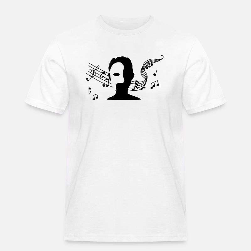 Das Phantom der Oper - Männer Workwear T-Shirt - Weiß