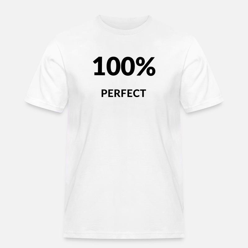 100 Prozent - Männer Workwear T-Shirt - Weiß