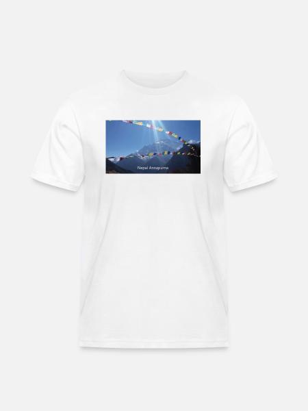Nepal Annapurna - Männer Workwear T-Shirt - Weiß