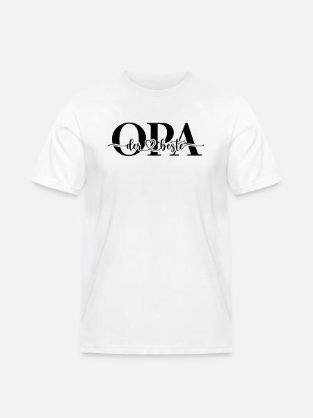 der beste OPA - Männer Workwear T-Shirt - Weiß