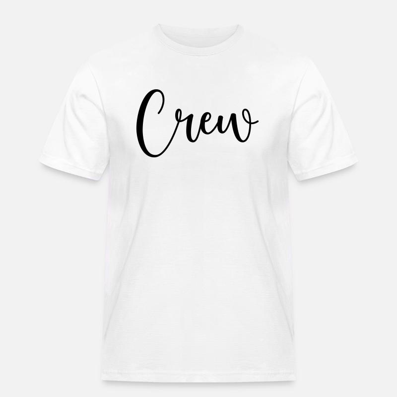 crew 1 - Männer Workwear T-Shirt - Weiß