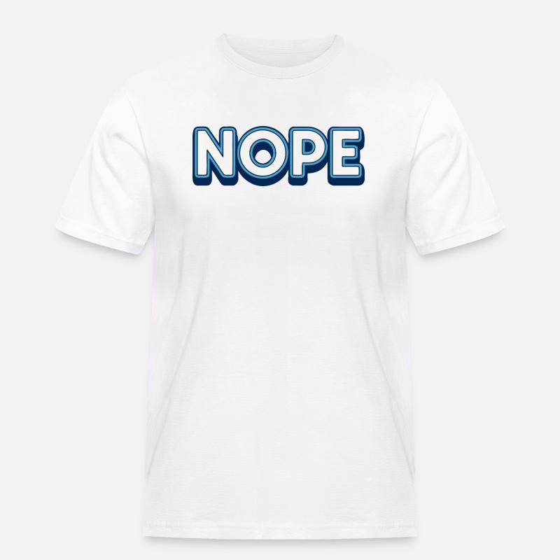 Nope. - Men's Workwear T-Shirt - white