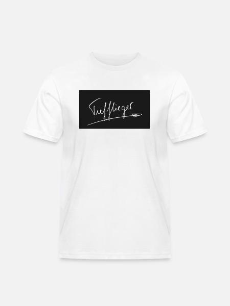 Tiefflieger - Männer Workwear T-Shirt - Weiß