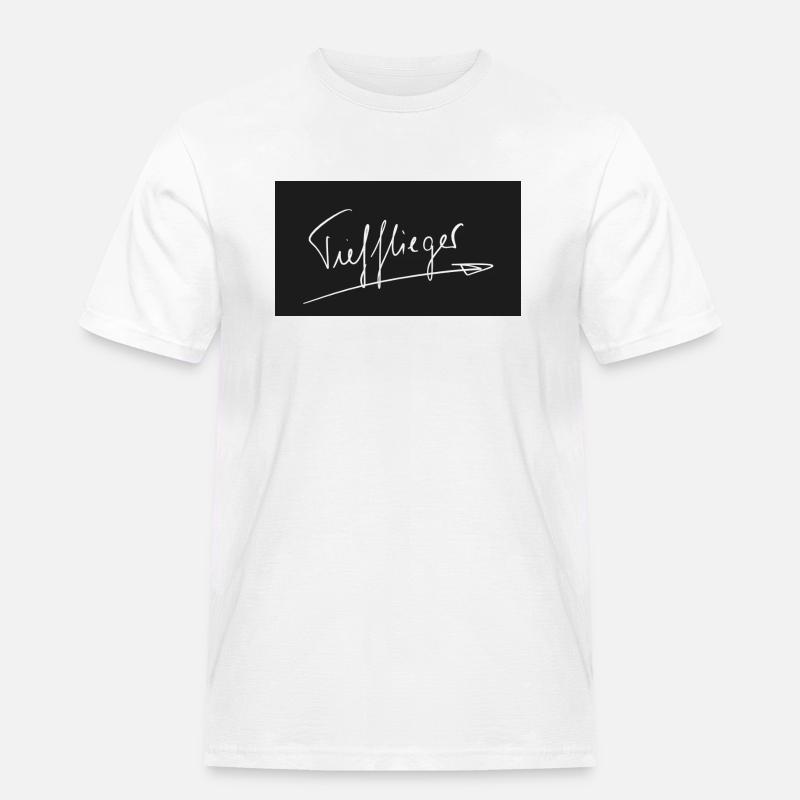 Tiefflieger - Männer Workwear T-Shirt - Weiß