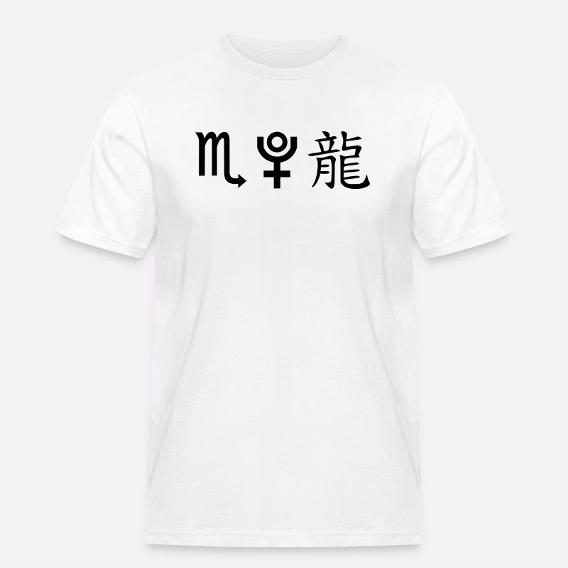 skorpion pluto drache - Männer Workwear T-Shirt - Weiß