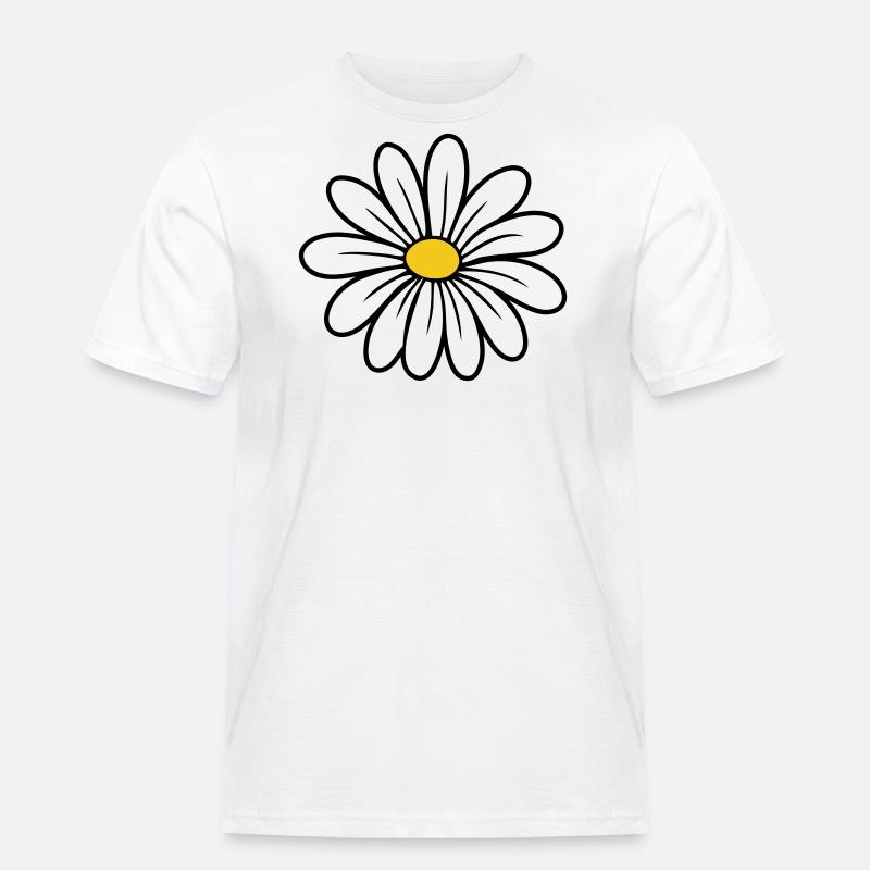 Gänseblümchen - Männer Workwear T-Shirt - Weiß