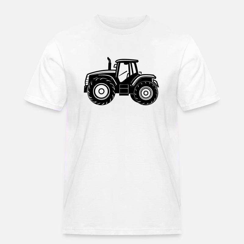 Traktor - Männer Workwear T-Shirt - Weiß