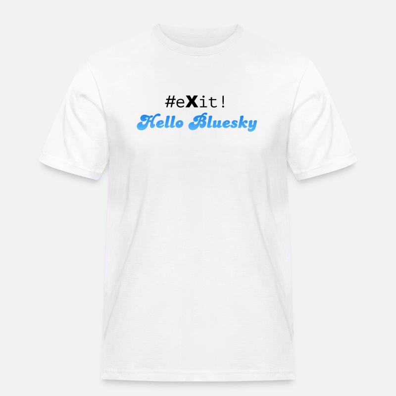 #eXit! - Men's Workwear T-Shirt - white