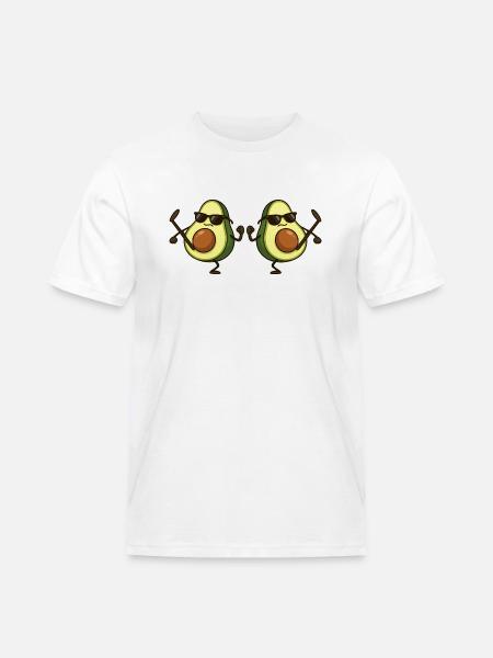 avocado karate 2 - Männer Workwear T-Shirt - Weiß