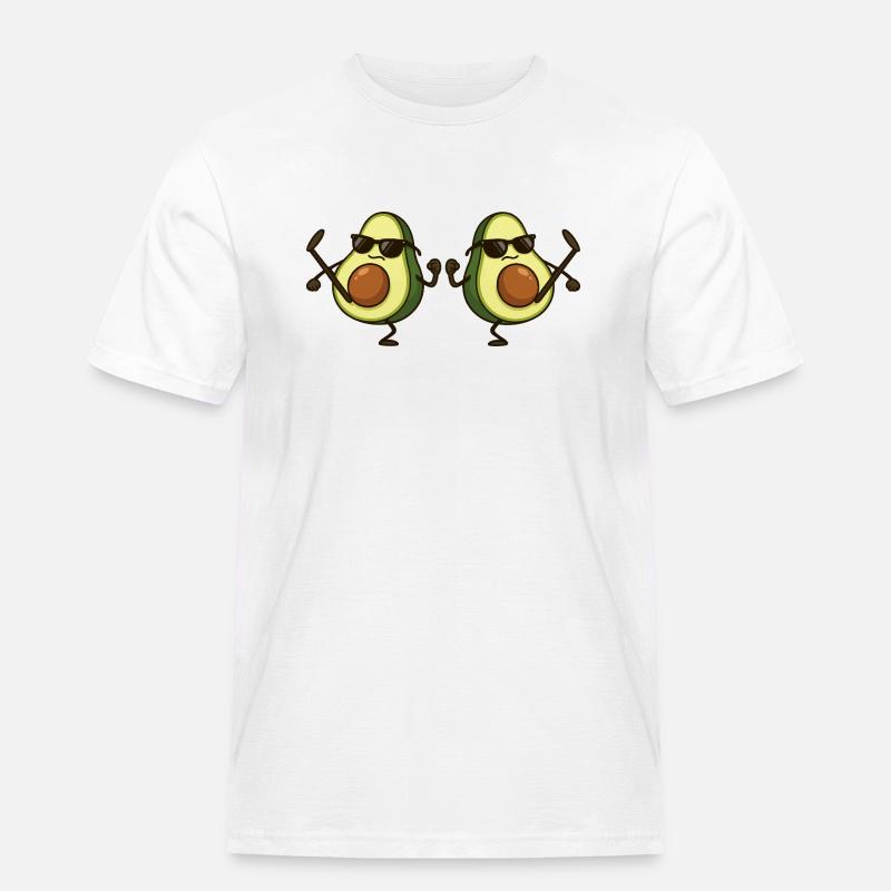 Avocado Karate 2 - Men's Workwear T-Shirt - white