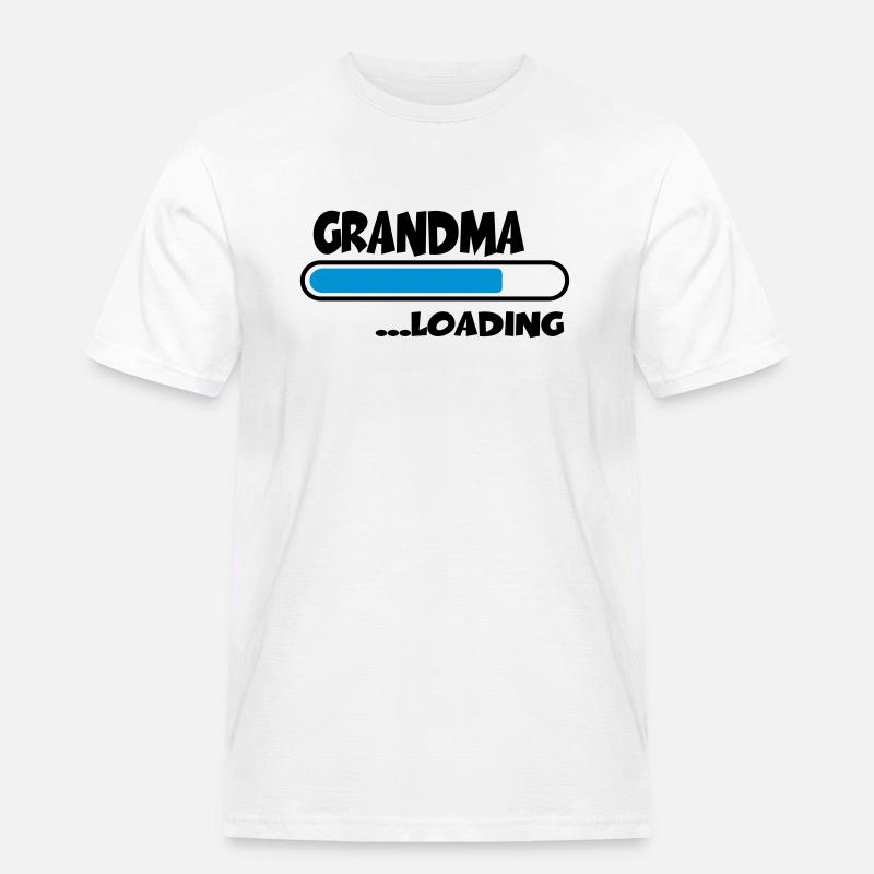 Grandma loading - Männer Workwear T-Shirt - Weiß