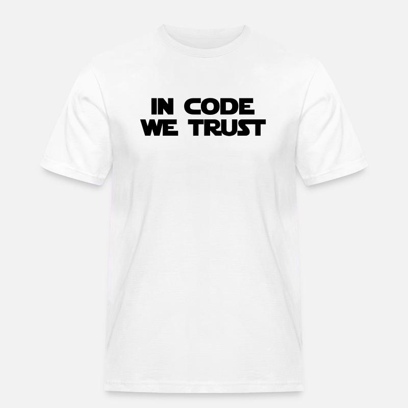Computer / Developer / Geek / Code / Funny - Men's Workwear T-Shirt - white