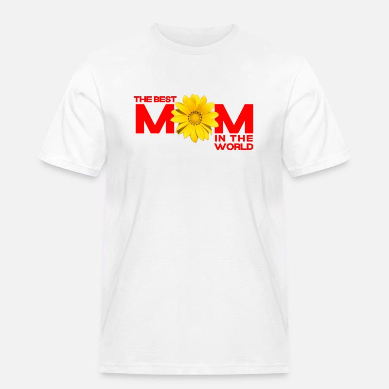 Die beste Mutter der Welt - Männer Workwear T-Shirt - Weiß