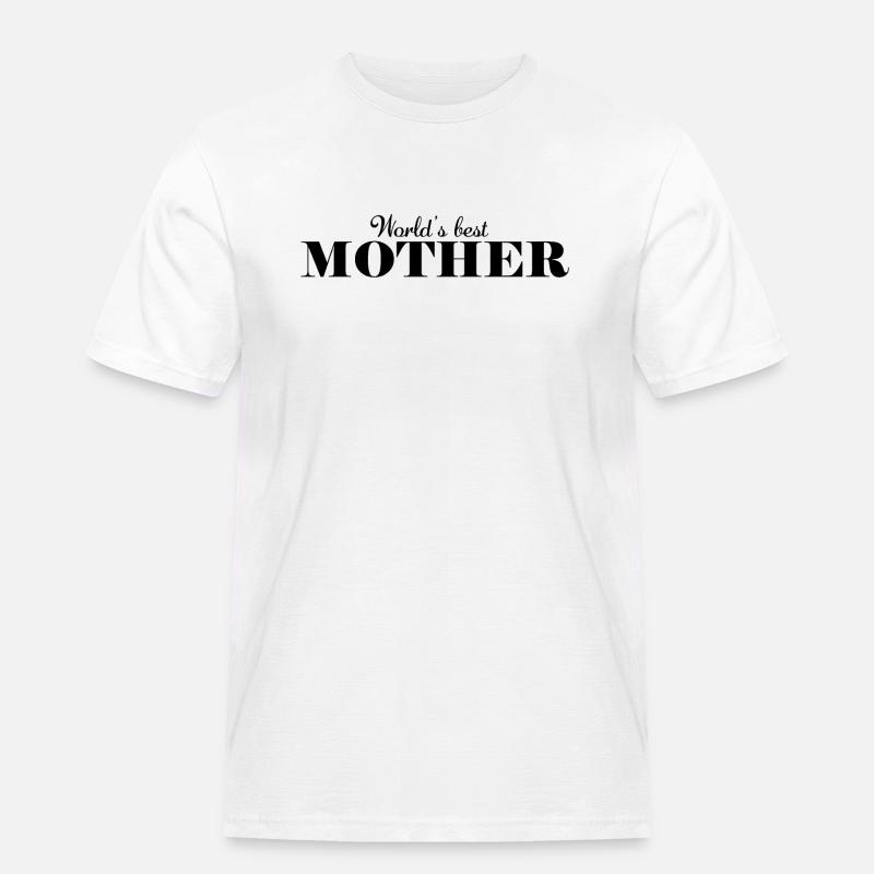 Die beste Mutter der Welt - Männer Workwear T-Shirt - Weiß