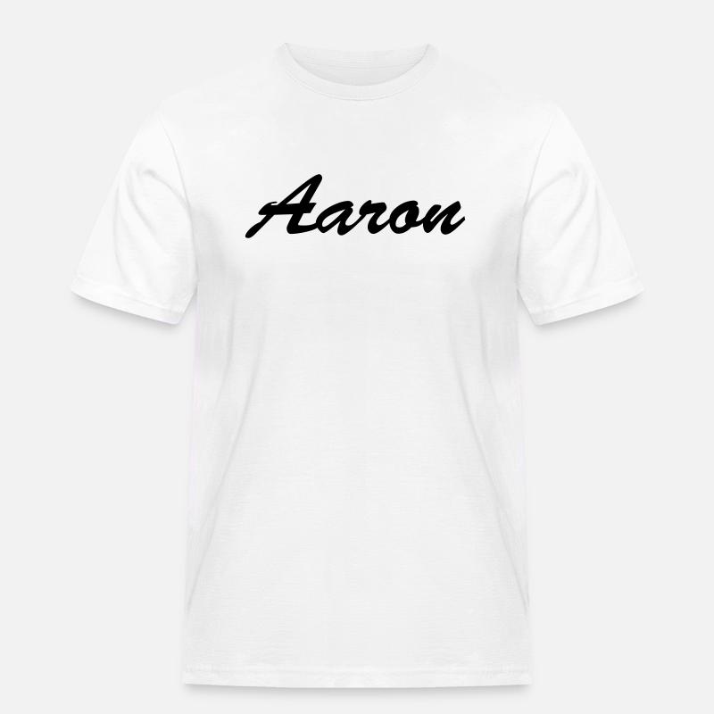 Aaron - Männer Workwear T-Shirt - Weiß