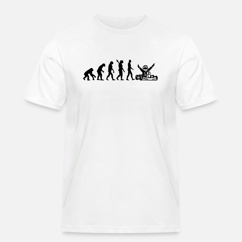 Evolution Kart - Men's Workwear T-Shirt - white