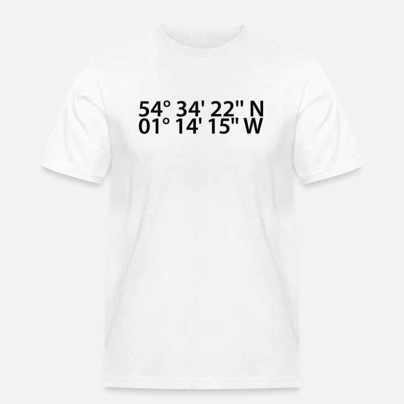 Middlesbrough Coordinates - Men's Workwear T-Shirt - white