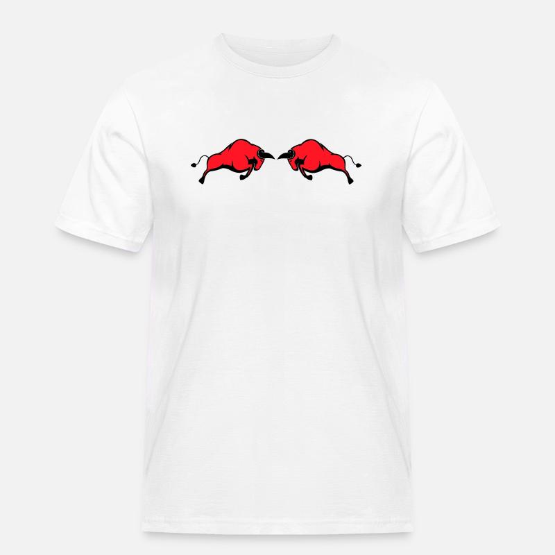 bulls - Men's Workwear T-Shirt - white
