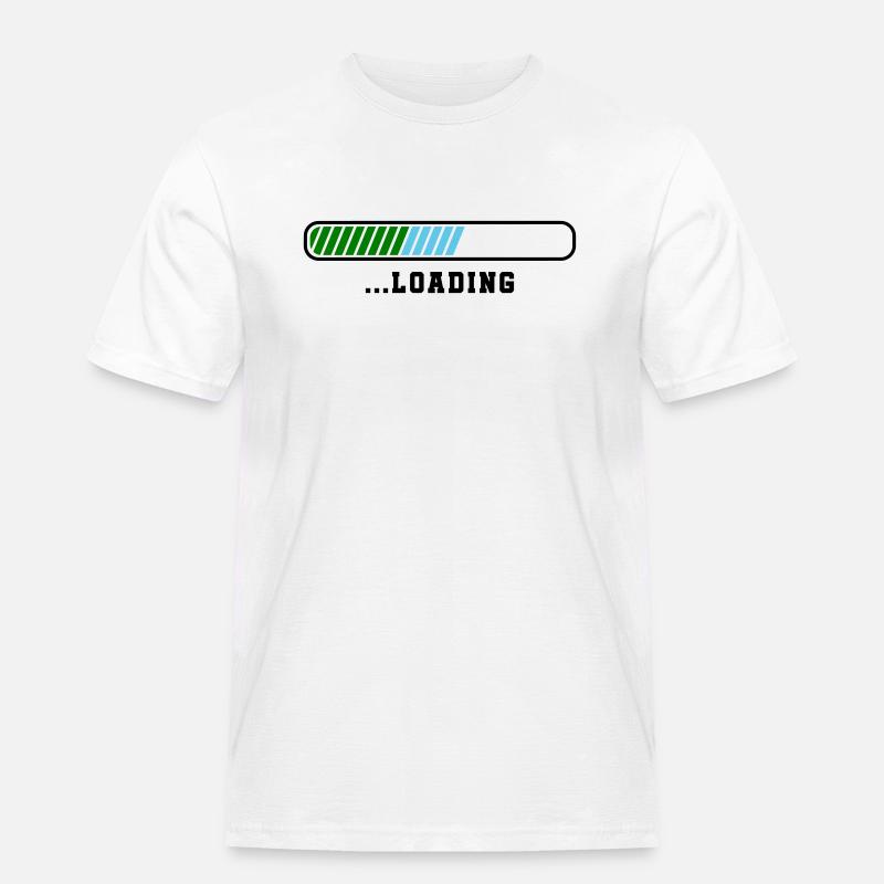 loading - Männer Workwear T-Shirt - Weiß