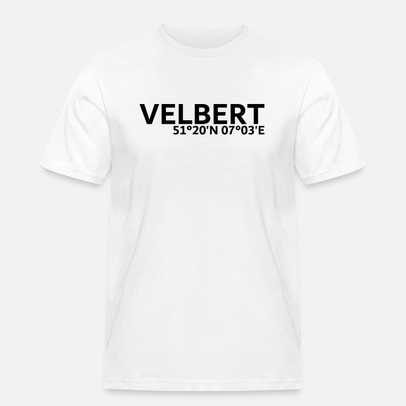 Velbert coordinates - Men's Workwear T-Shirt - white