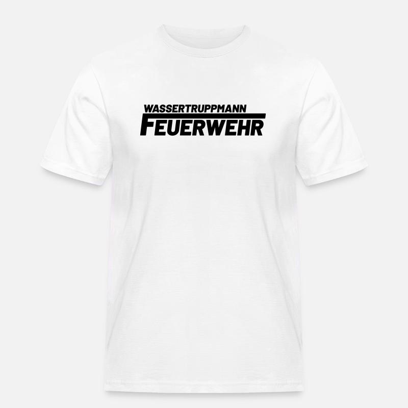 Wassertruppmann Freiwillige Feuerwehr - Männer Workwear T-Shirt - Weiß