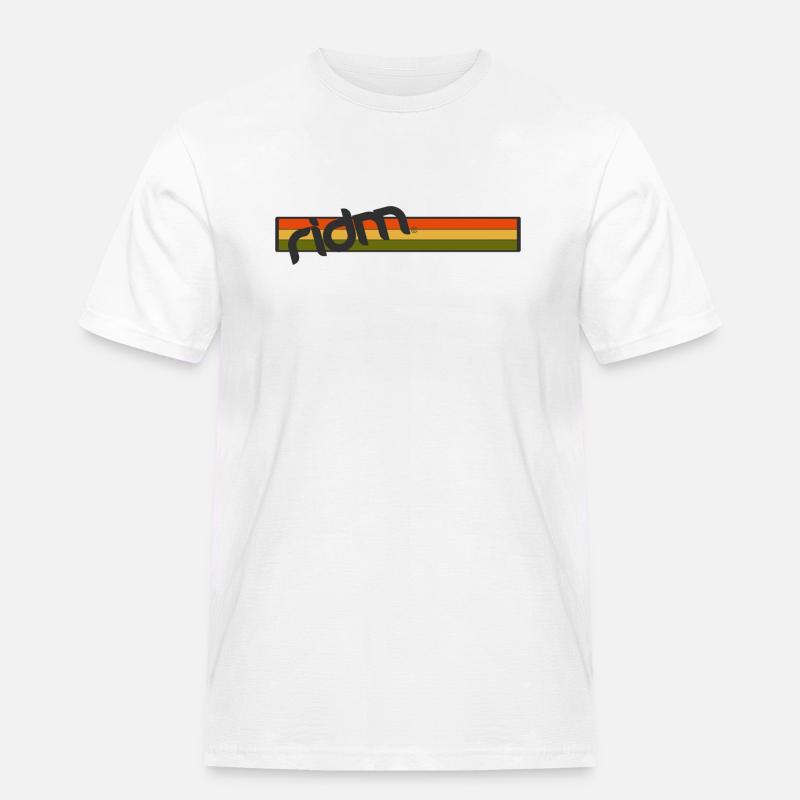 ridm rastaflag logo - Männer Workwear T-Shirt - Weiß