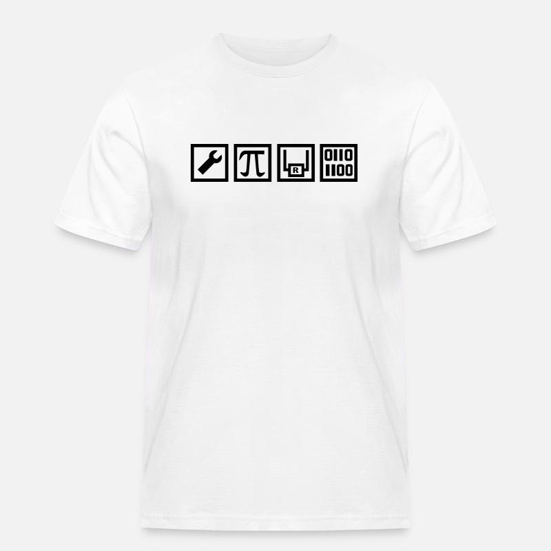 Techniker - Männer Workwear T-Shirt - Weiß