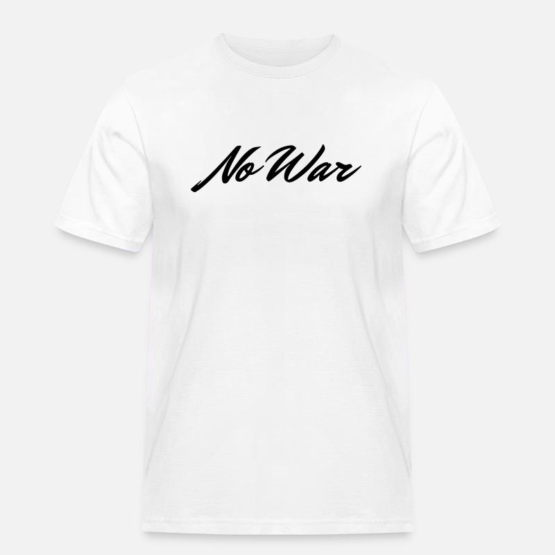 No war Ukraina Geschenkidee - Männer Workwear T-Shirt - Weiß