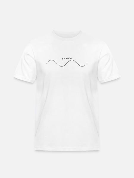 sinus graph design - Männer Workwear T-Shirt - Weiß