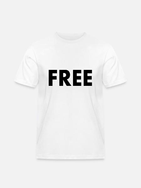 Free - Männer Workwear T-Shirt - Weiß