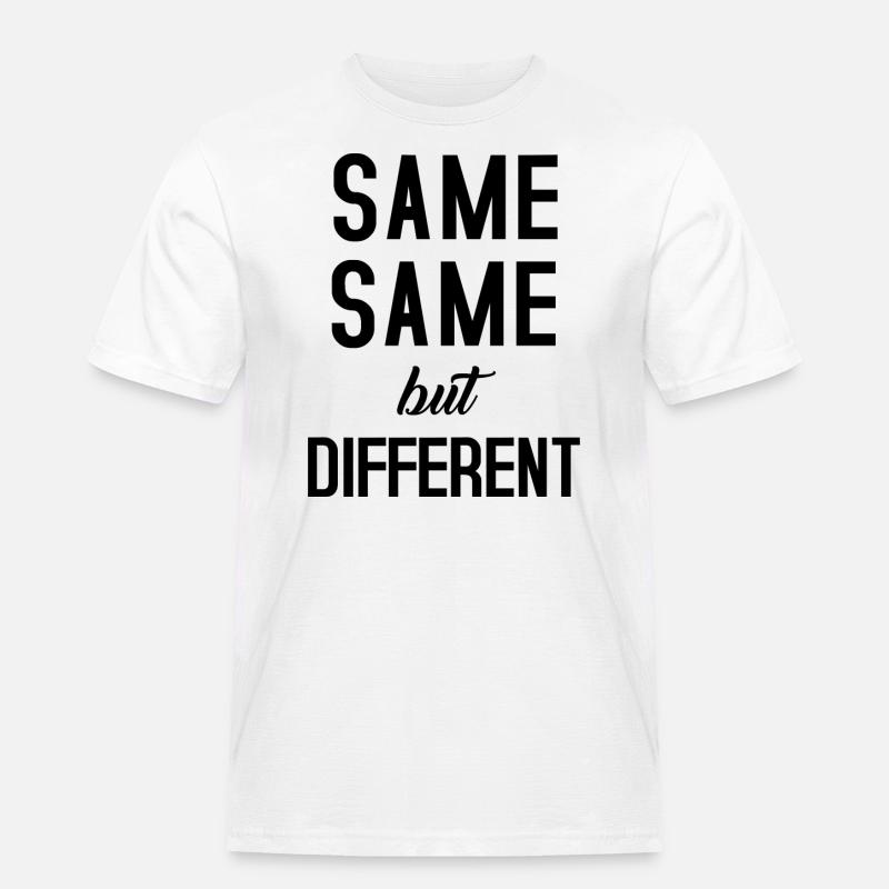 Same Same - Männer Workwear T-Shirt - Weiß