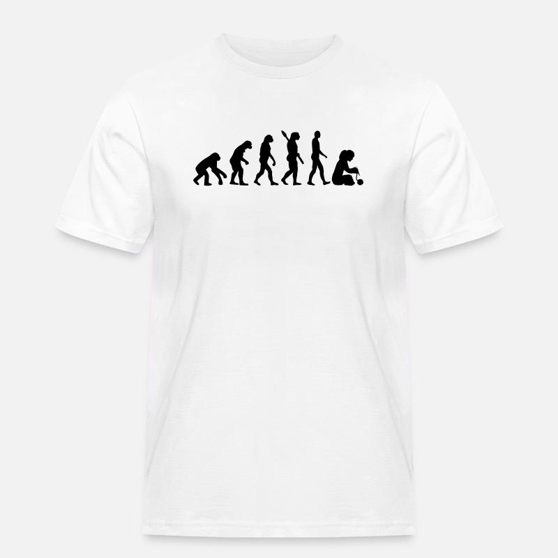 Evolution Knitting - Men's Workwear T-Shirt - white