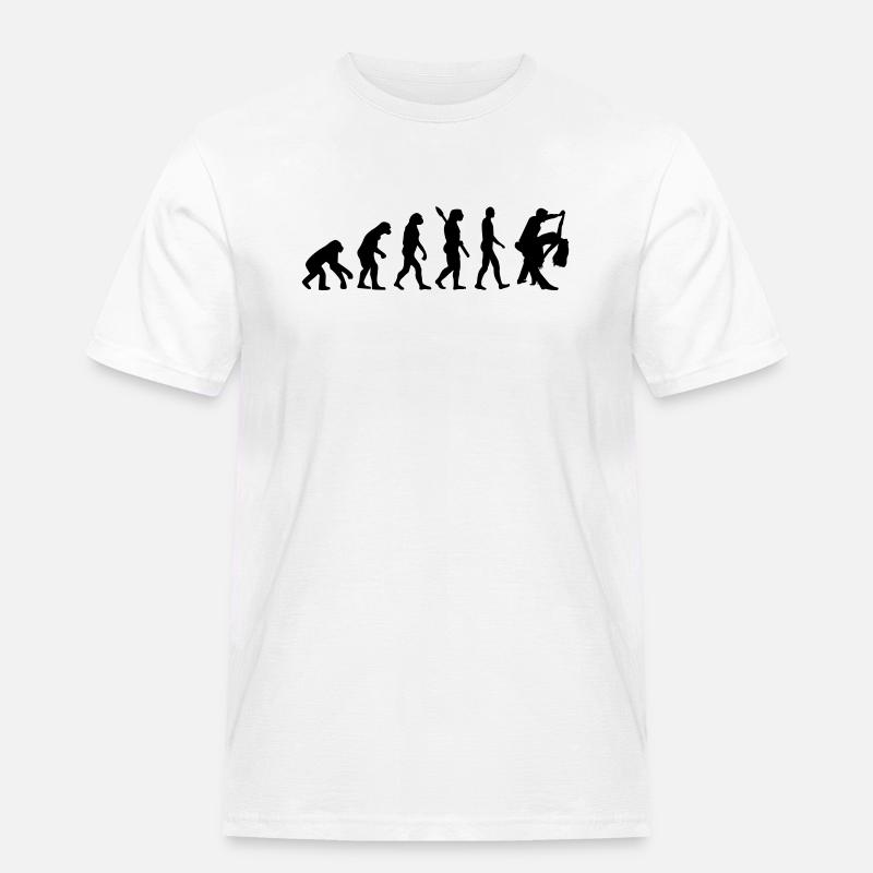 Evolution Dancing - Men's Workwear T-Shirt - white