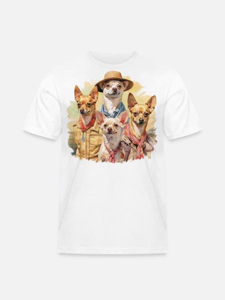 Funny dogs - Men's Workwear T-Shirt - white