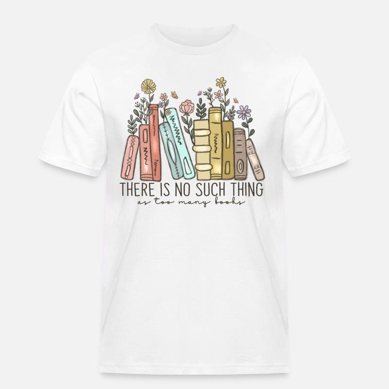 Buch Spruch Leserate Bücherwurm - Männer Workwear T-Shirt - Weiß