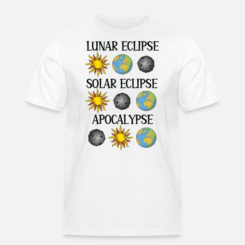 Lunar Eclipse Solar Eclipse Apocalypse - Men's Workwear T-Shirt - white