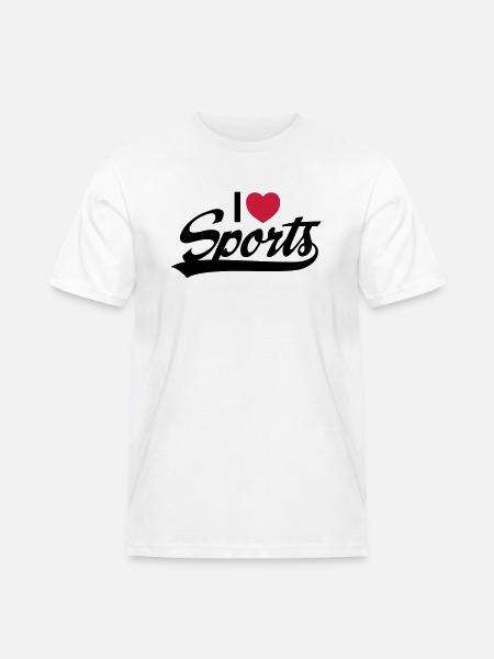 I Love Sports - Men's Workwear T-Shirt - white